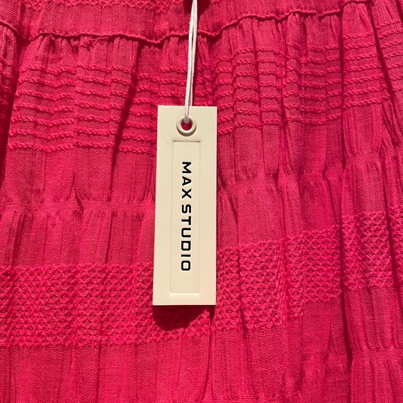 Max Studio elastic waste pull on peasant midi skirt - Picture 5 of 10